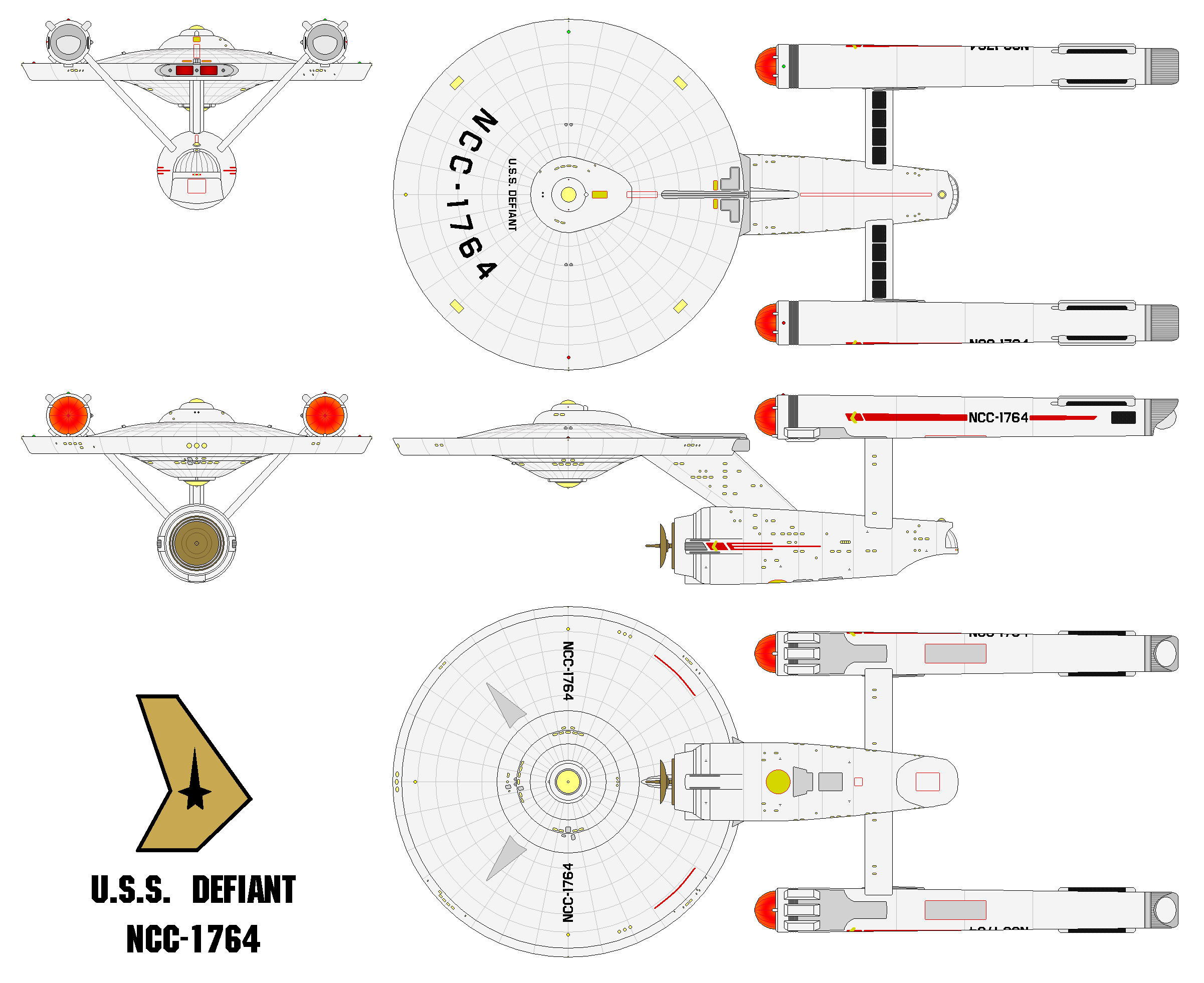 Heavy Frigate - USS Defiant NCC-1764 KT UESN by StarfleetScrapyards on Heavy Frigate - USS Defiant NCC-1764 KT UESN by StarfleetScrapyards on