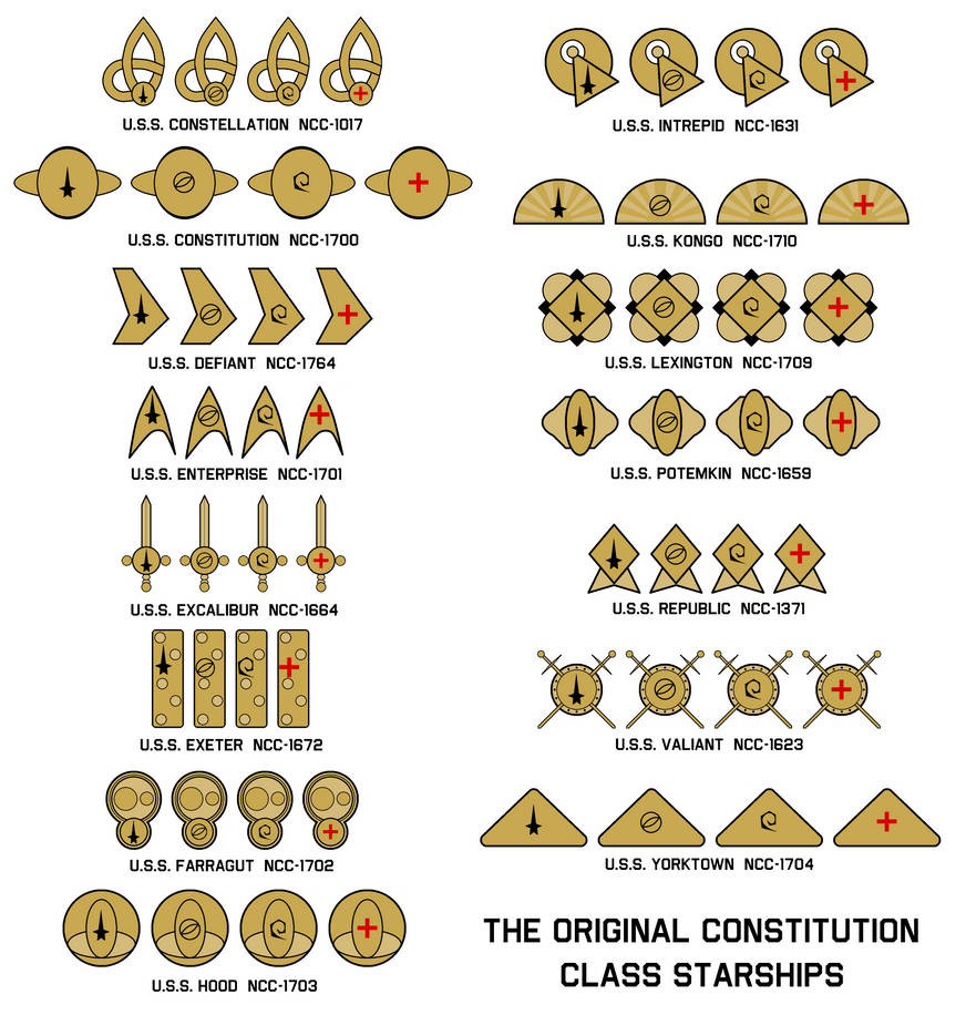 The Original Constitution Class Starships by Adrasil on DeviantArt