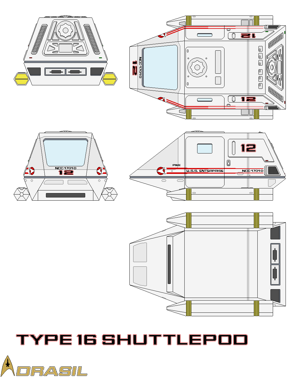 Type 16 Shuttlepod by Adrasil on DeviantArt