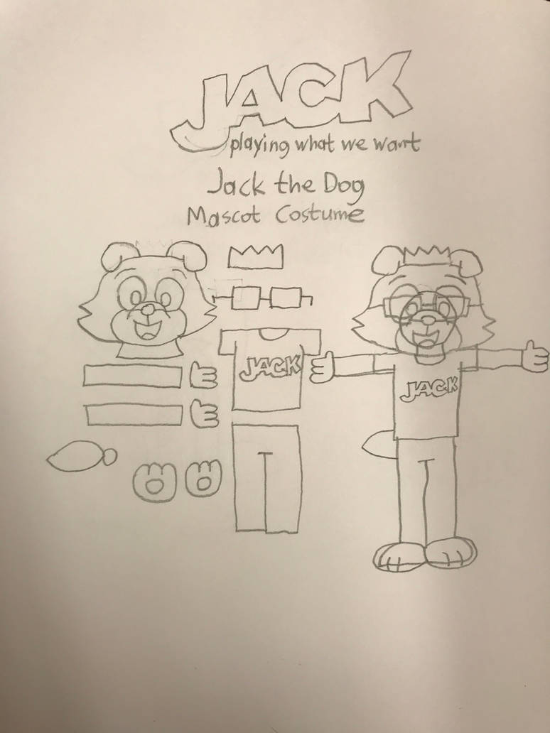 Jack the Dog Mascot Costume Concept Sketch by MickeyFan123 on DeviantArt