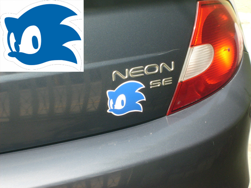 Sonic Car Sticker