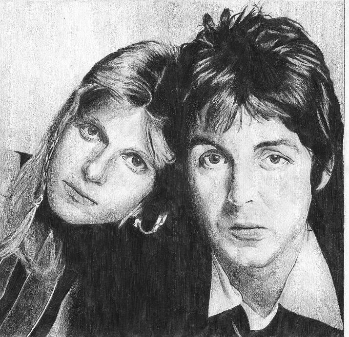 Paul and Linda McCartney