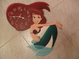 little mermaid wall clock
