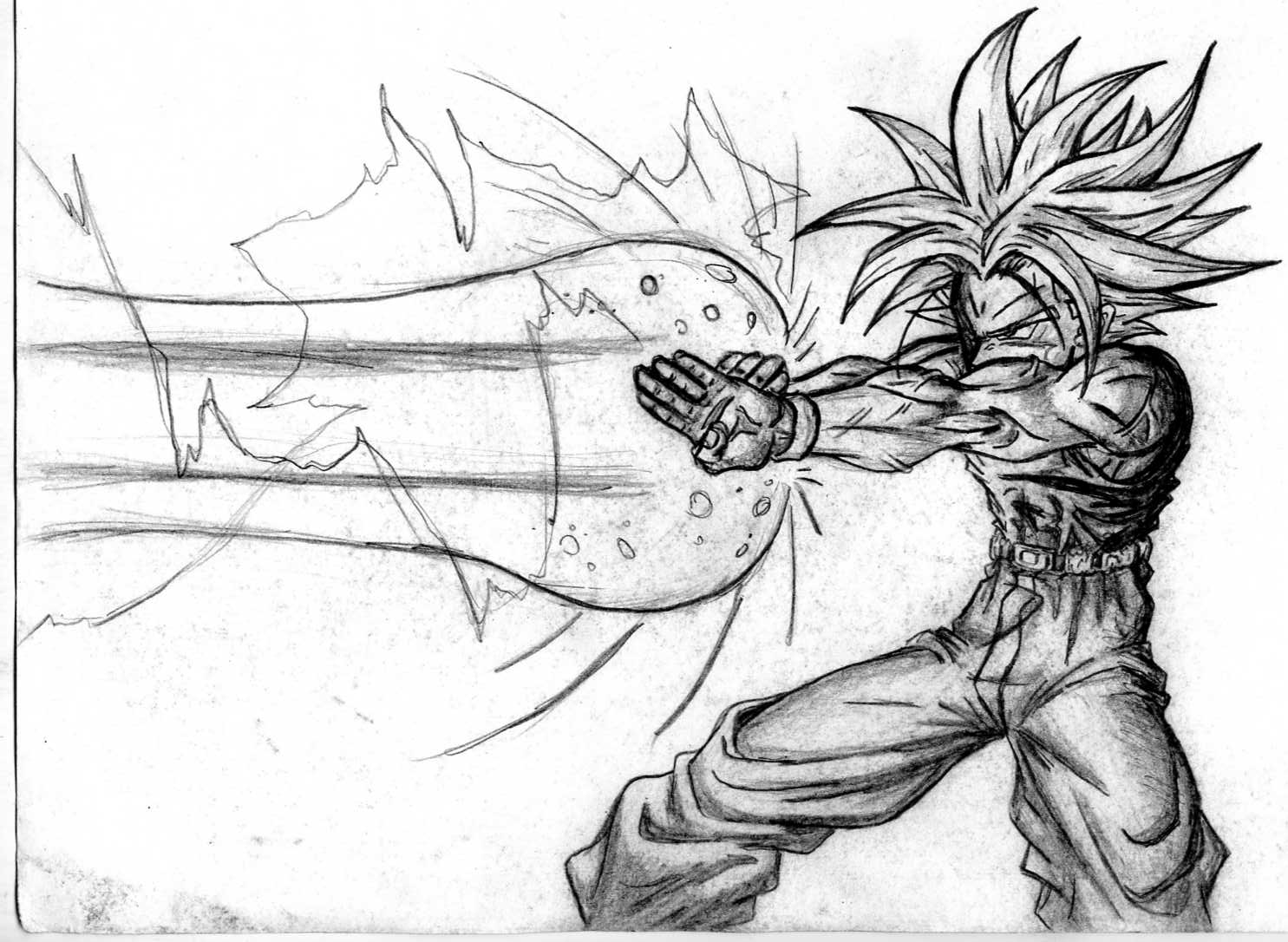 Trunks' Blast by johnston351 on DeviantArt