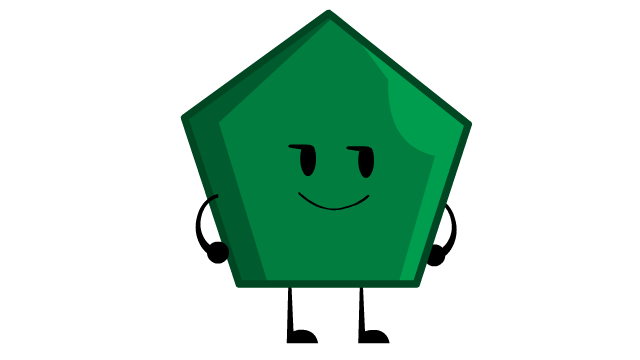 Shape Battle - Green Pentagon