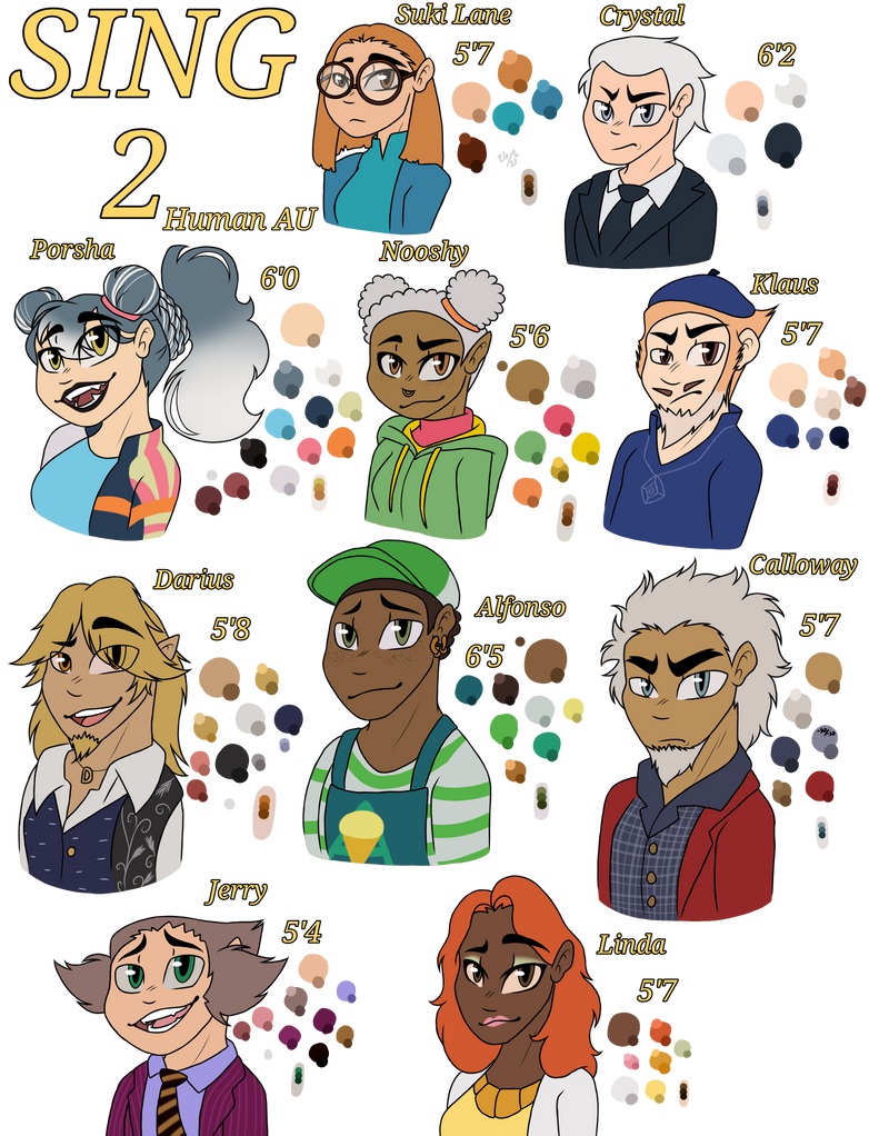 Sing Human Versions pt. 2 by WolfaSketch on DeviantArt