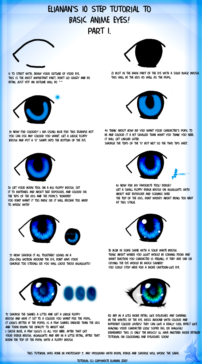 Anime Eyes  Anime character drawing, How to draw anime eyes, Anime drawings