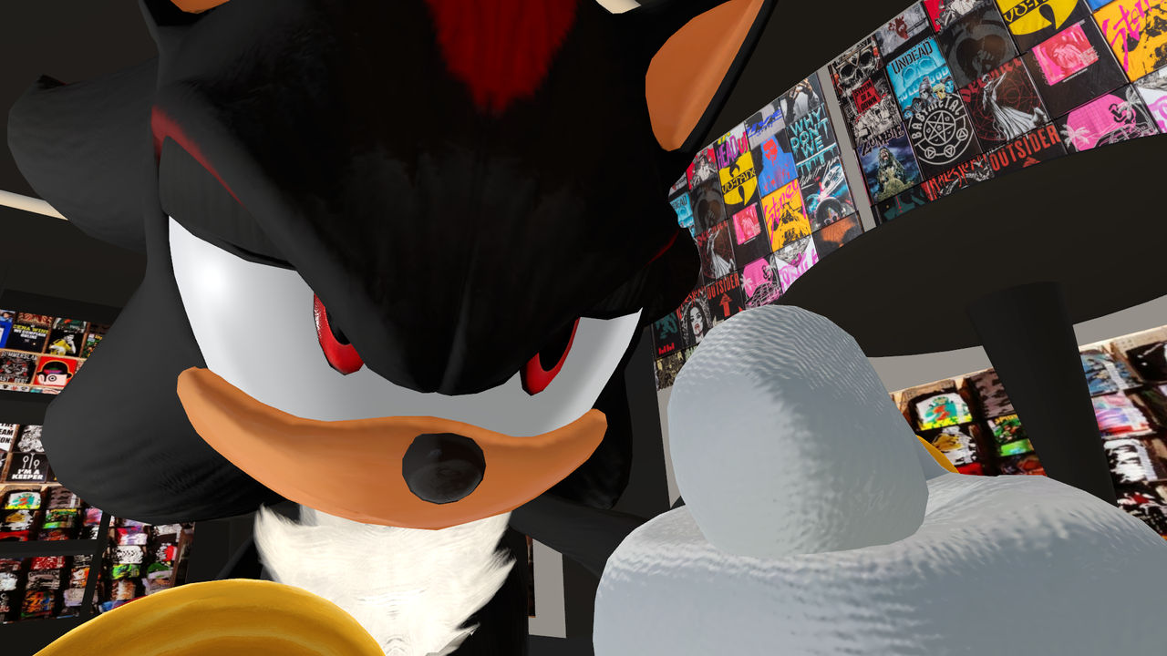 Vrchat Shadow in a hot topic by regularshowandsonic on DeviantArt