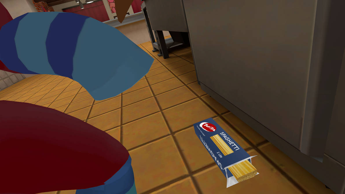 VRChat Spaget on the floor by regularshowandsonic on DeviantArt