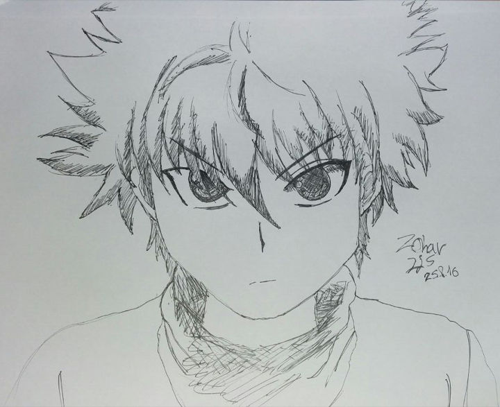 Killua Pen by iSignatureZz on DeviantArt