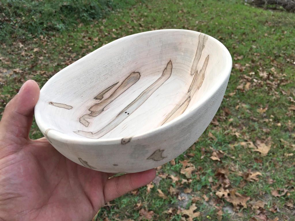 Ambrosia Maple Bowl Sanded Top