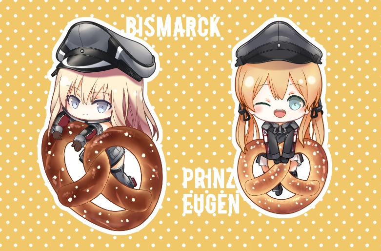 Kancolle Pretzel Series : Bismarck and Prinz