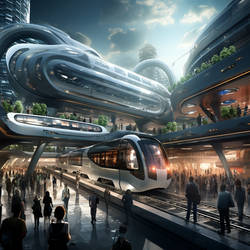  An Ultra-modern Train Station With Futurist F9ca7