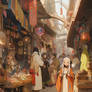  A Bustling Market Street In A Fantasy World Ad3a0