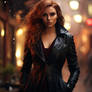  Realistic Dark Red Haired Girl With Big Dar 19548