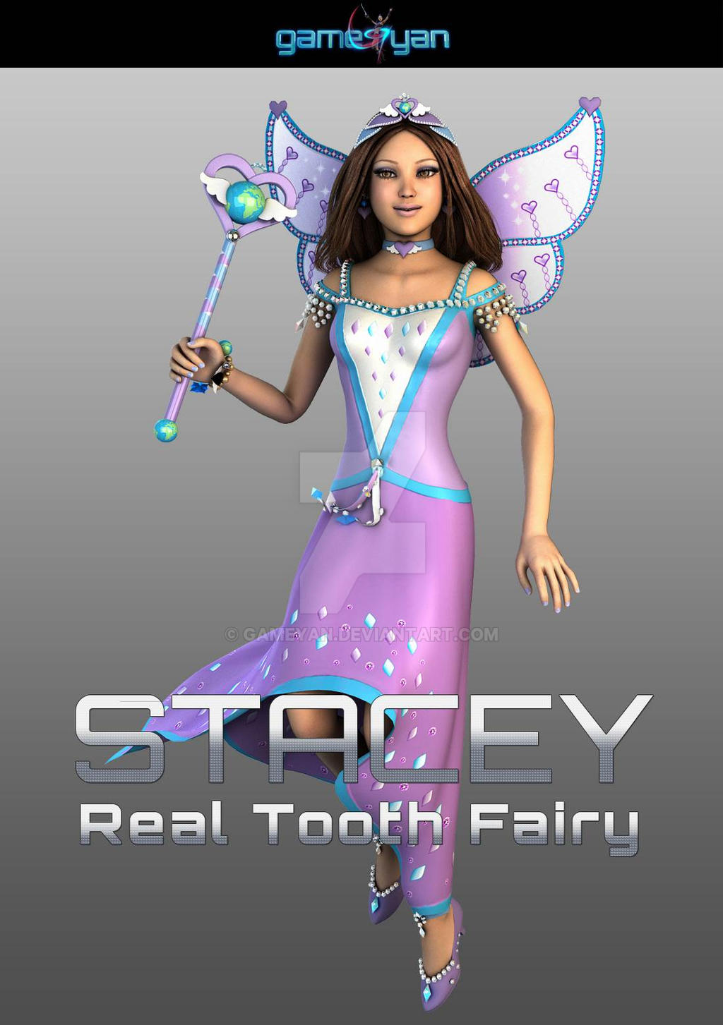 3D Stacey Real Tooth Fairy Cartoon Character Model by gameyan on DeviantArt