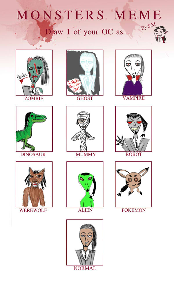 Monster Mem Monsters meme by Korpilapsi on DeviantArt