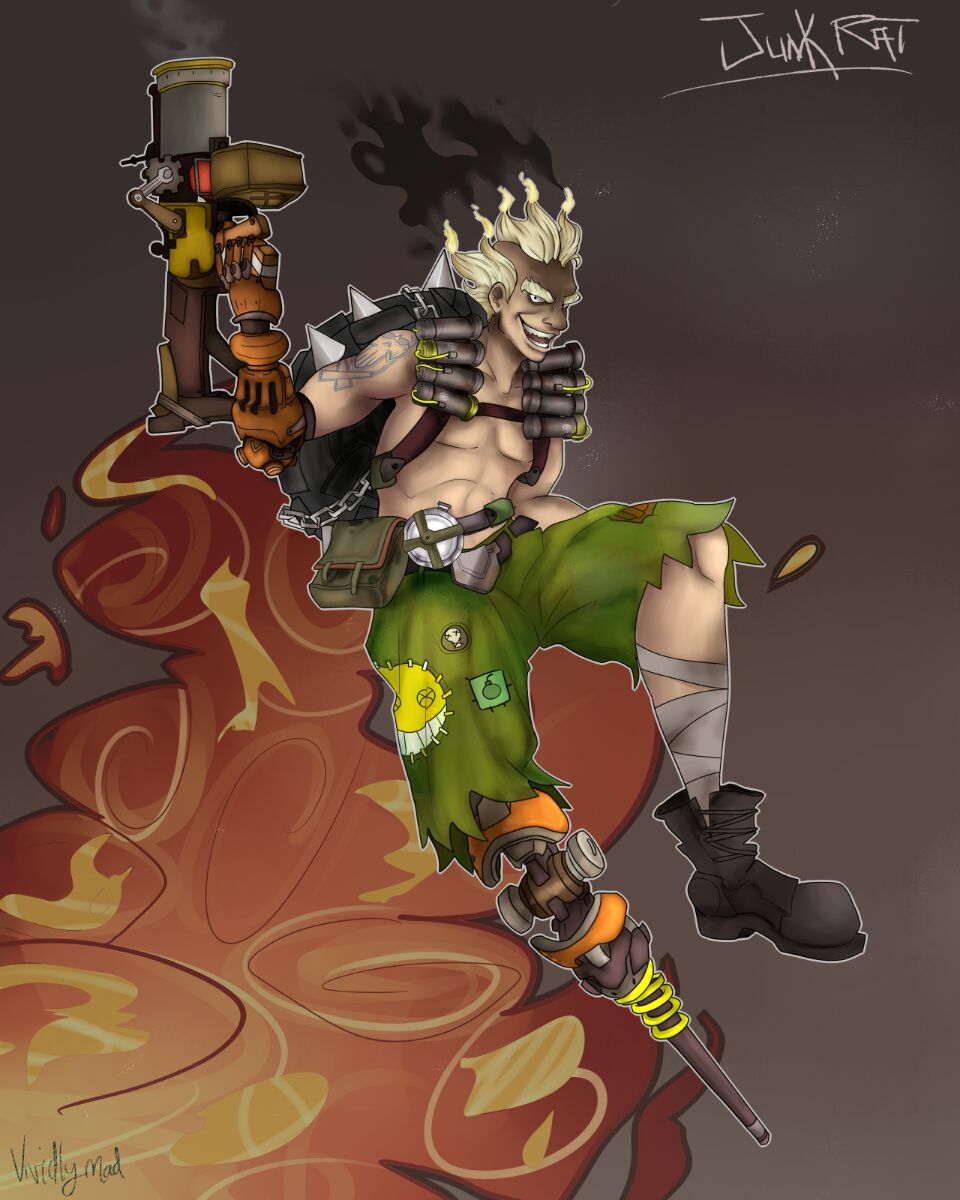 Junkrat Hand Junkrat Fanart by VividandCreative on DeviantArt