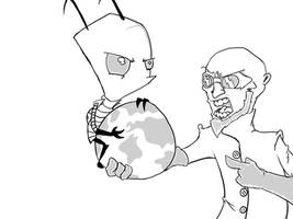 Dr Steel VS Invader Zim