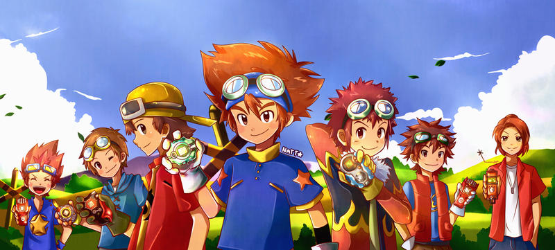 Protagonistas Digimon + Speedpaint