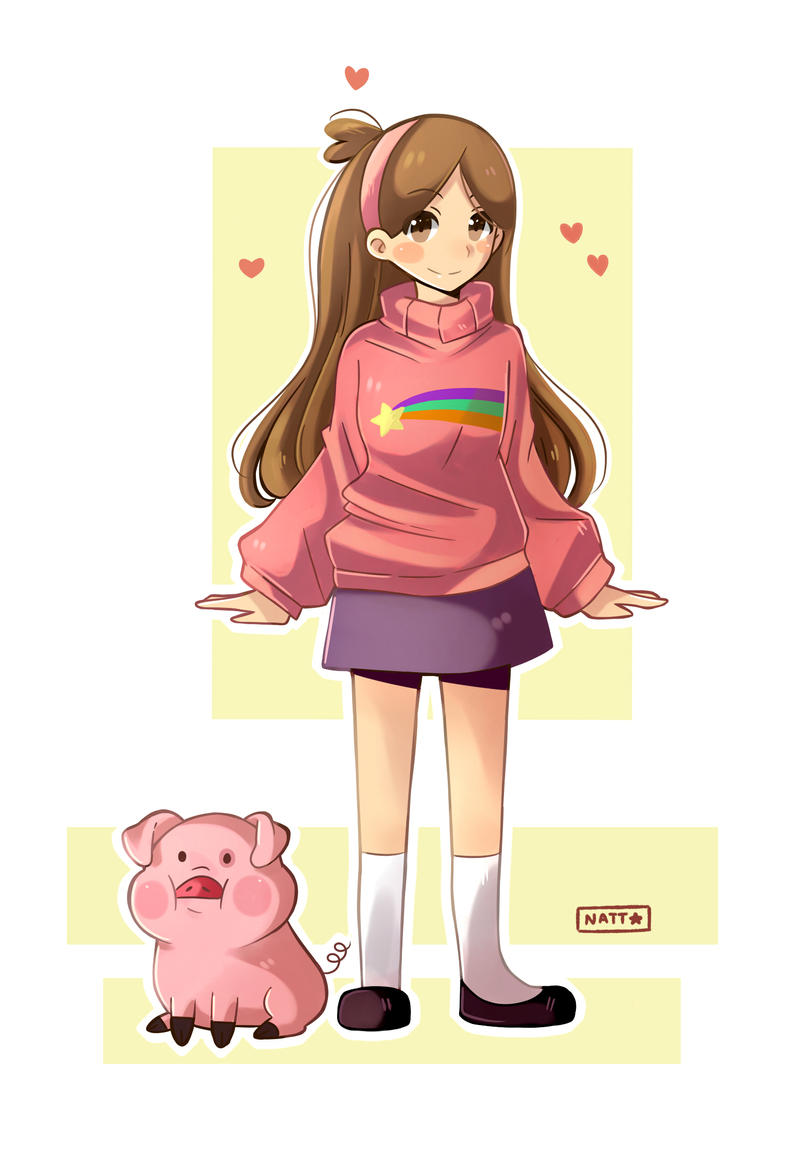 Mabel Pines y Pato (Gravity Falls) by Nataly2 on DeviantArt
