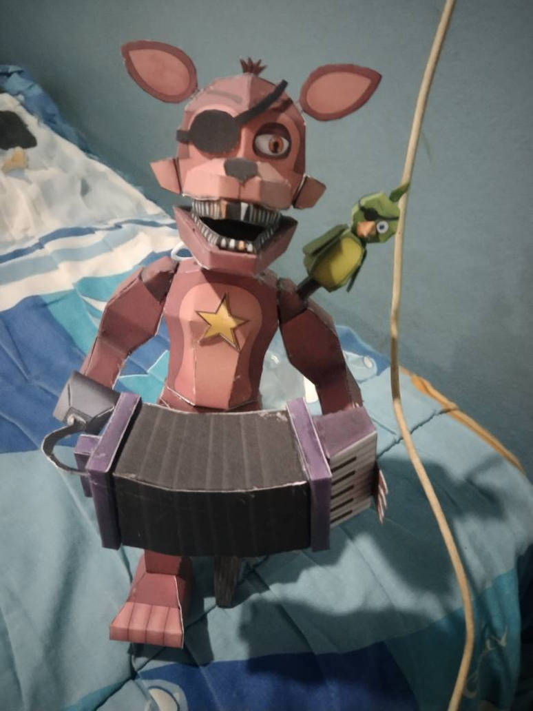 Rockstar Foxy papercraft by blo126378i on DeviantArt