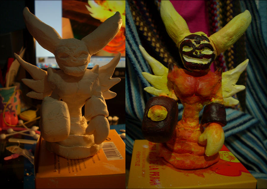Mini Ragnaros - Before and After by Lunatica-Reiko on DeviantArt
