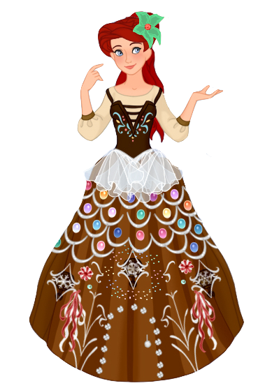 Ariel Gingerbread gown