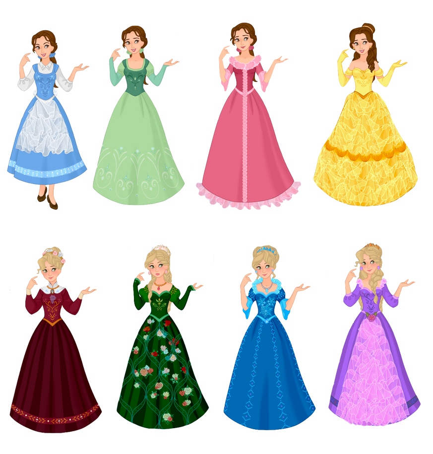 Disney vs. Fairytale Belle:Beauty by musicmermaid on DeviantArt