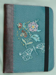 Dragonfly Embroidered Kindle Cover