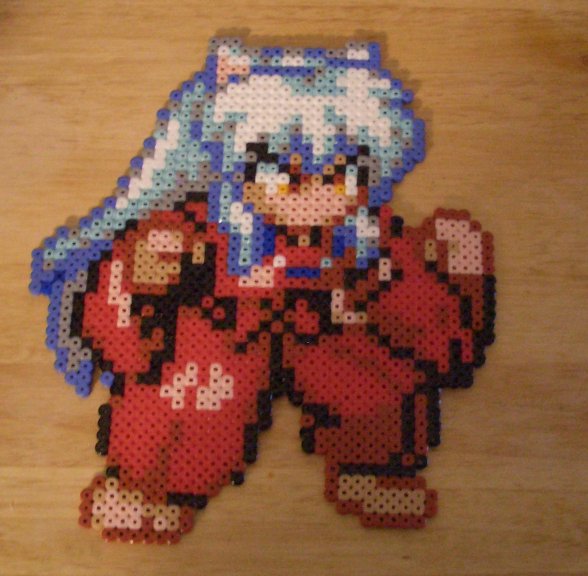 Inuyasha Perler by m0n0xide20