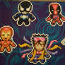 Superhero set 1 Perler Art