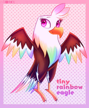 Tiny Happy Rainbow Eagle