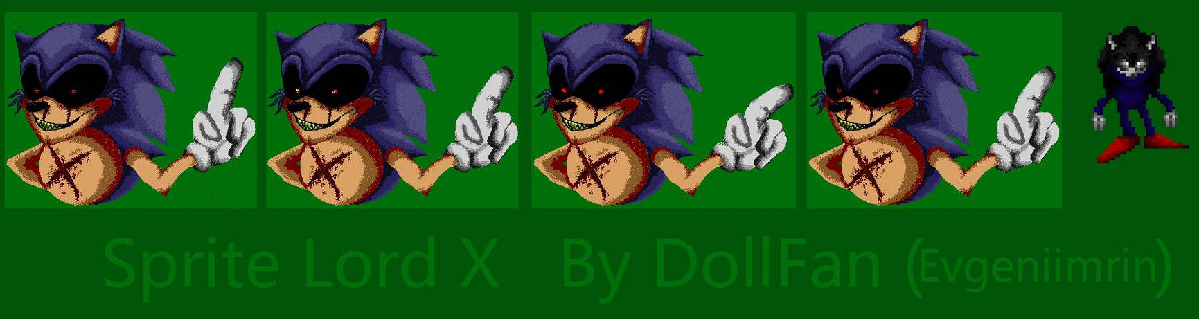Sonic PC PORT - Lord X Resprite by SpringCola on DeviantArt