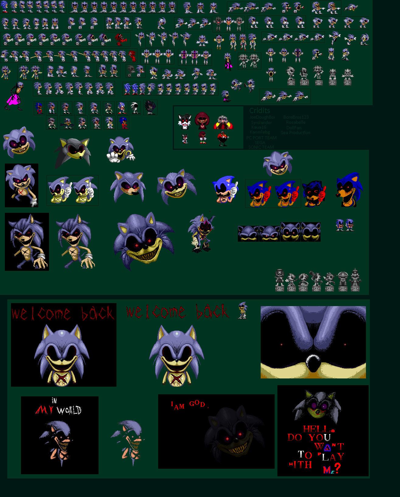 Lord X sprite sheet by DAVITHEANIMATOR227 on DeviantArt