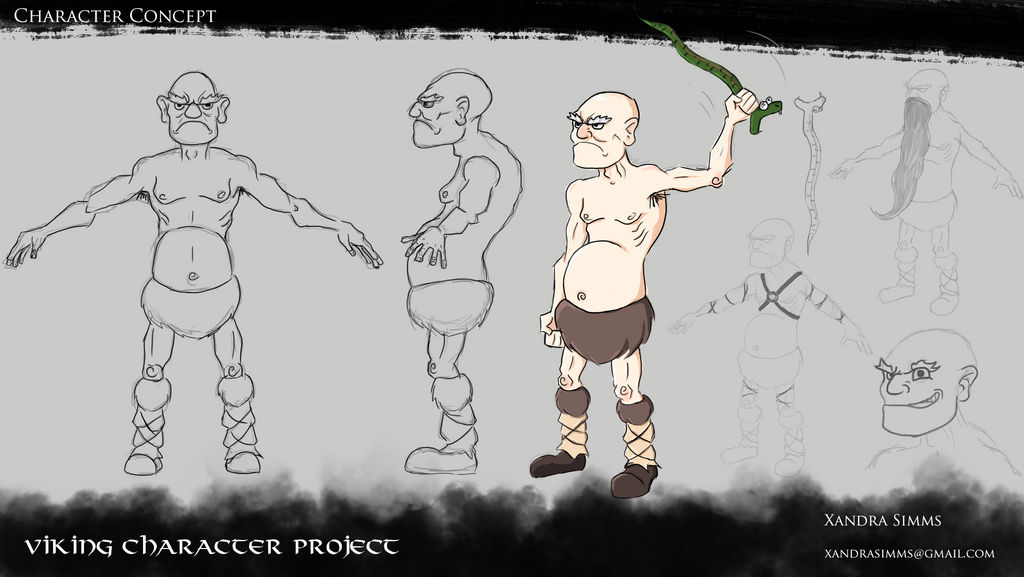 Viking Character Project - Concept Sheet