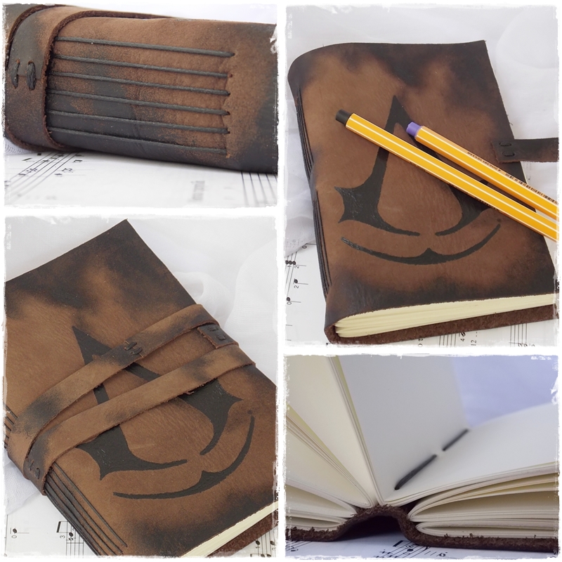 Leather Sketchbook Inspired By Assassin's Creed