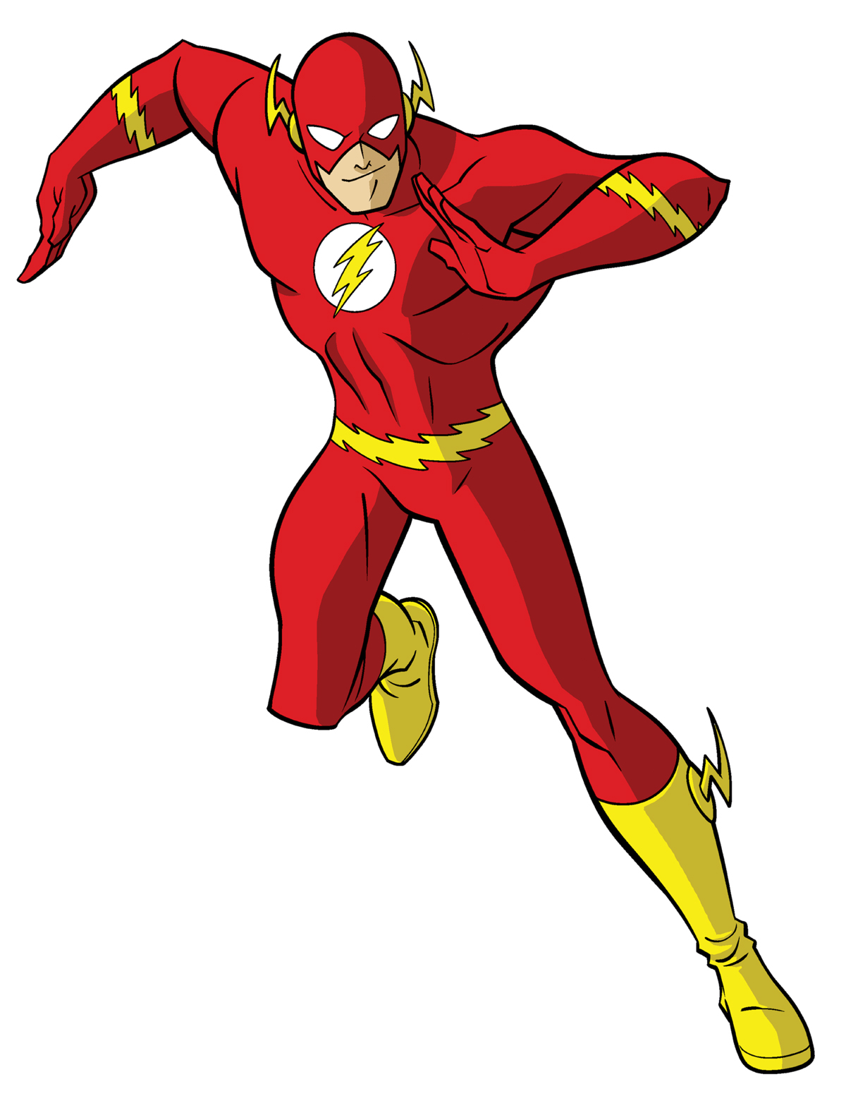 the flash superhero drawing