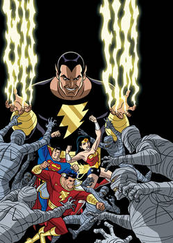 Justice League vs. Black Adam - cover