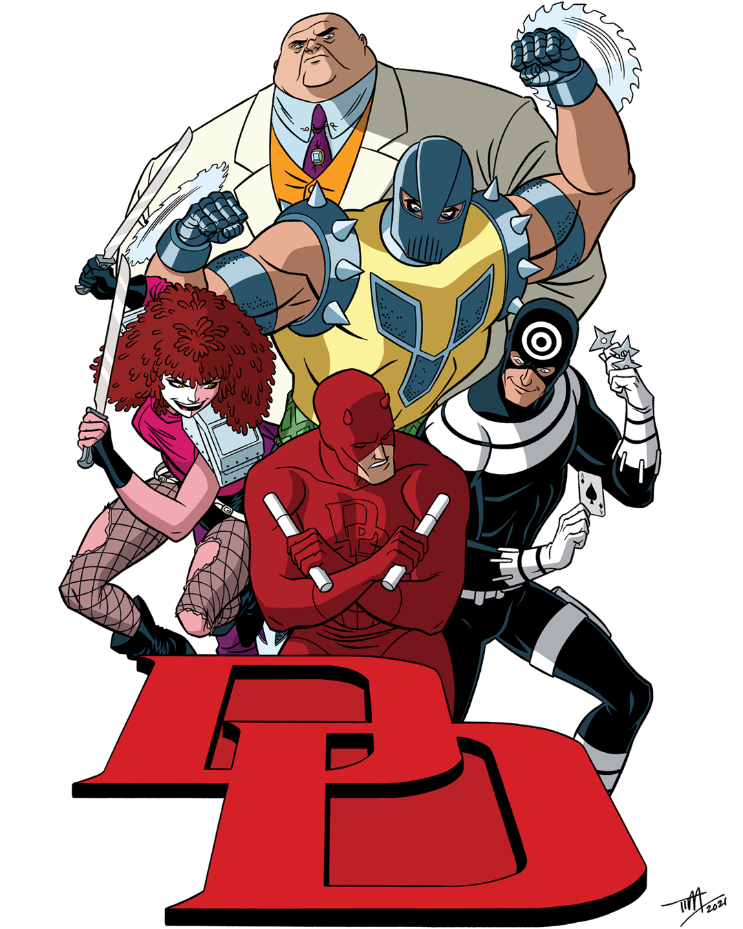 Daredevil: The Animated Series - Villains by TimLevins on DeviantArt Daredevil: The Animated Series - Villains by TimLevins on DeviantArt