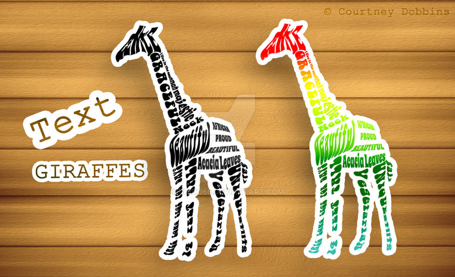 Typography Giraffes By Shido66 On DeviantArt typography-giraffes-by-shido66-on-deviantart