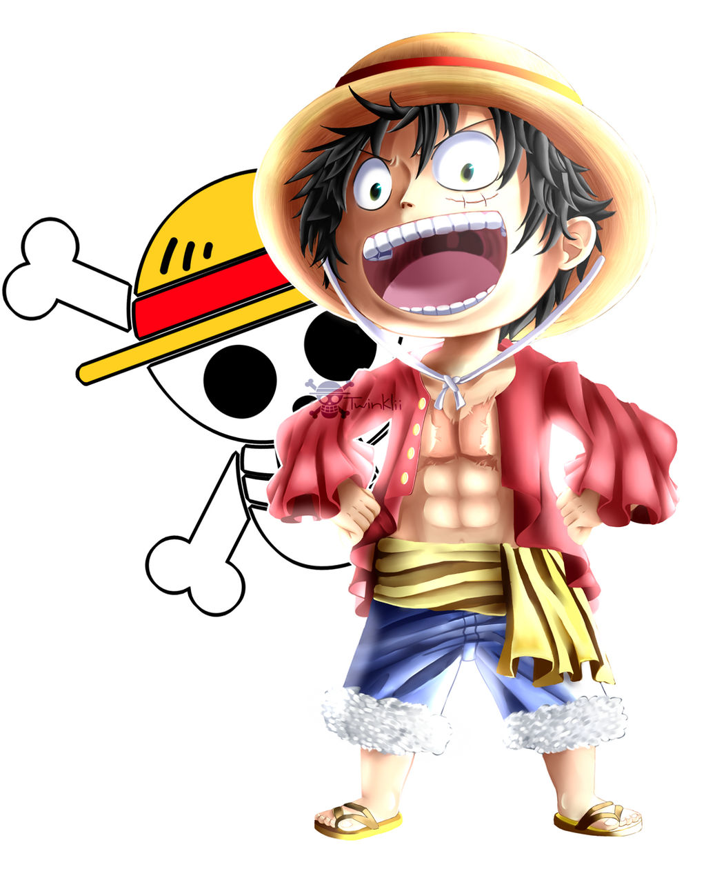 Perfil] Luffy Chibi  One Piece by DakuDesigner on DeviantArt