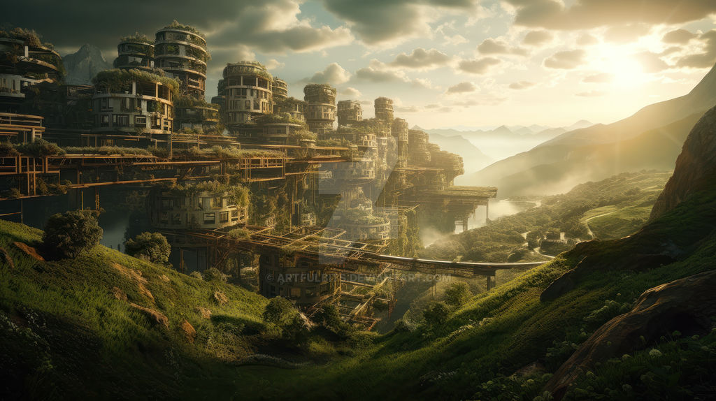 'A Dystopian Future' Desktop Wallpaper - 2 by ArtfulBits on DeviantArt