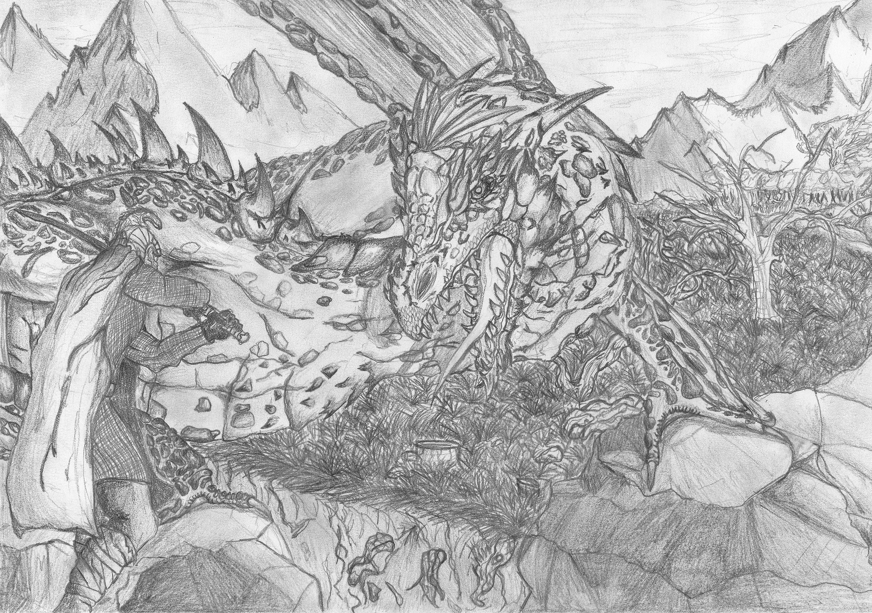 Turin confronts Glaurung by TurnerMohan : r/ImaginaryDragons