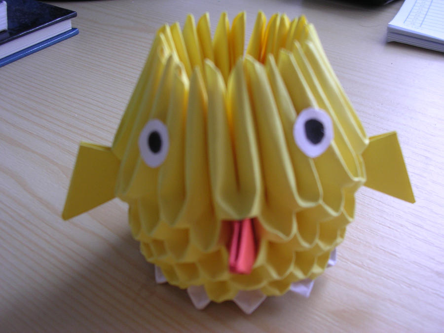 3D origami - Chicken