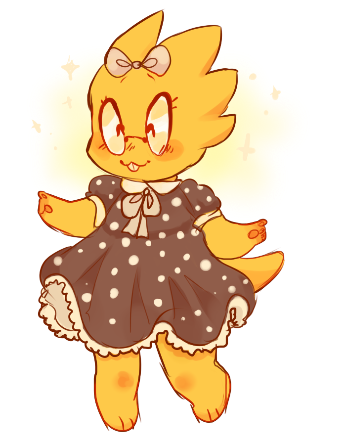 alphys ready for a date by kittensurgery on DeviantArt