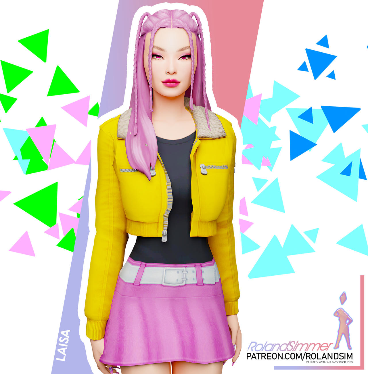The Sims 4 - Laisa - Kpop Demon Hunters CC and DW