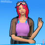 The Sims 4 - Sofia - Fortnite, Anime Sim CC and do