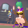Brandish has fun with Lucy