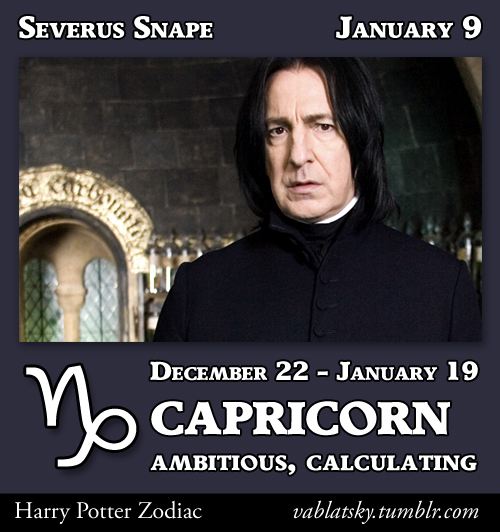 Severus Snape - Capricorn